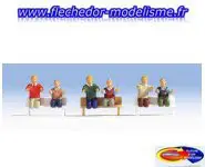 6 bustes de conducteur locomotive NOCH