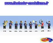 9 musiciens Bavarois & instruments NOCH