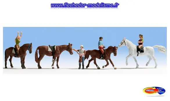 4 cavaliers et chevaux NOCH