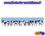 7 vaches blanches et noires NOCH