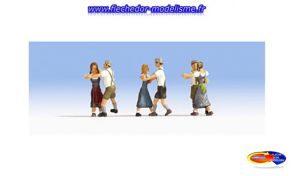 3 couples de danseurs NOCH