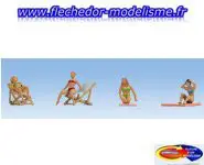 4 femmes prenant le bain de soleil NOCH