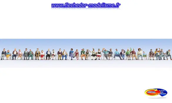 30 personnages assis NOCH