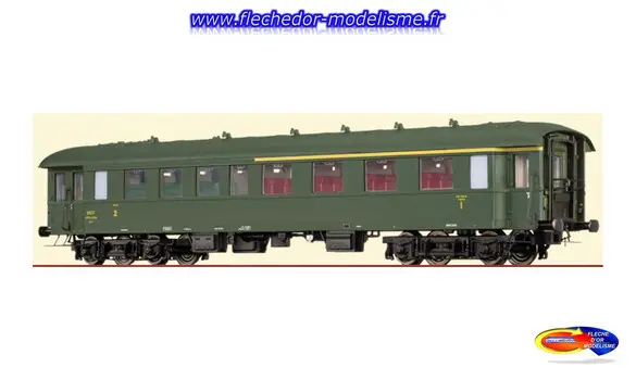Voiture voyageur 1/2Cl ex-DR EpIII BRAWA