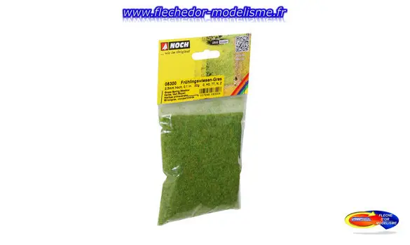 Herbe de pré vert moyen 2,5mm NOCH