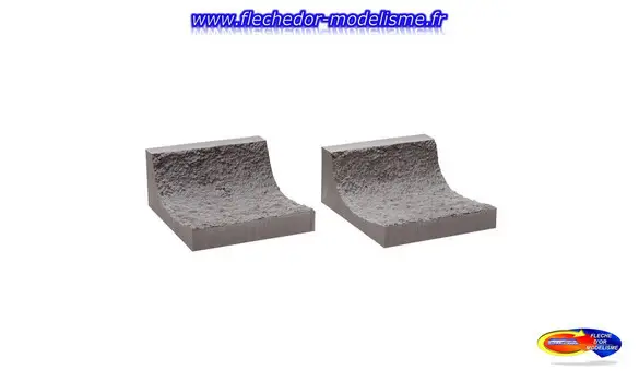 2 voûtes rocher int. Tunnel, courbe NOCH