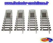 4 rails d'accès au pont tournant ROCO