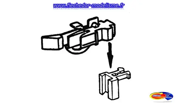 2 têtes d'attelage court ROCO