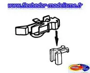 2 têtes d'attelage court ROCO