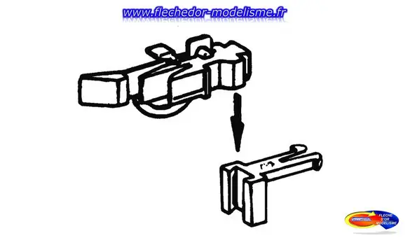 2 têtes d'attelage court ROCO