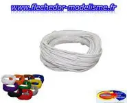 Fil flexible 0.5mm, 2A, 10m blanc ESU