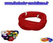 Fil flexible 0.5mm, 2A, 10m rouge ESU