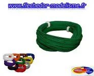 Fil flexible 0.5mm, 2A, 10m vert ESU