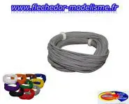 Fil flexible 0.5mm, 2A, 10m gris ESU