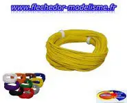 Fil flexible 0.5mm, 2A, 10m jaune ESU