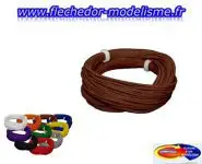 Fil flexible 0.5mm, 2A, 10m marron ESU