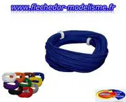 Fil flexible 0.5mm, 2A, 10m bleu f. ESU