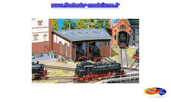 Rotonde à locomotives (3 abris) FALLER