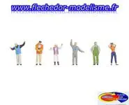 6 spectateurs de Mongolfière FALLER