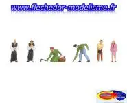 6 figur. au jardin du Monastère FALLER