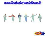 6 ouvriers d'usine FALLER