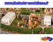2 jardinets avec caravanes FALLER