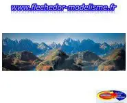 Fond de décor "montagne" FALLER