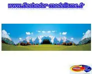 Fond de décor "montagne" FALLER