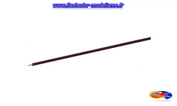Bobine de 10m de fil marron 0,7mm² ROCO