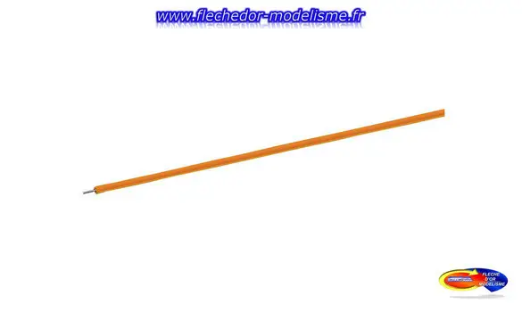 Bobine de 10m de fil orange 0,7mm² ROCO