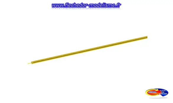 Bobine de 10m de fil jaune 0,7mm² ROCO