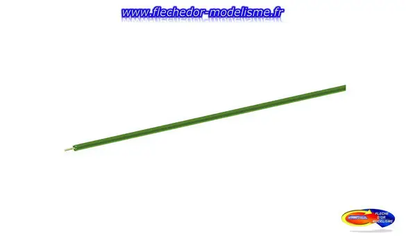 Bobine de 10m de fil vert 0,7mm² ROCO