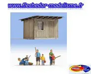 Set cabane pêcheurs et pêcheurs NOCH