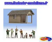 Set chasseurs et cabane NOCH