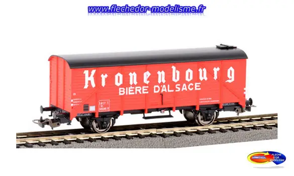 Wagon couvert Kronenbourg Ep.III PIKO
