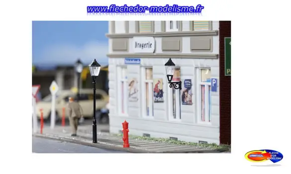 Set de 20 lampadaires de ville AUHAGEN