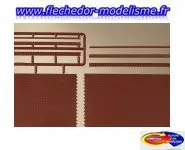 2 plaques mur en brique rouge AUHAGEN