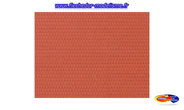 Plaque plastique tuiles rouges AUHAGEN