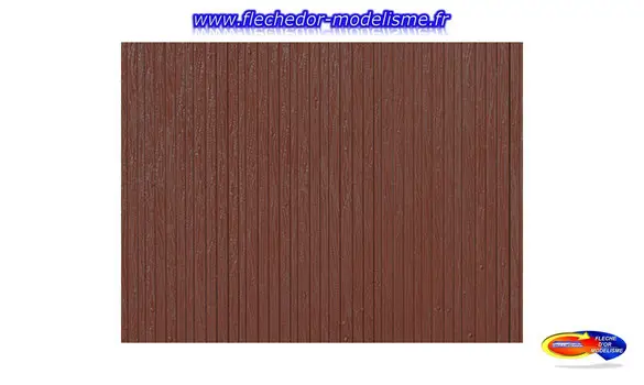 Plaque plastique palissade de bois AUHAG