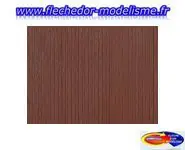 Plaque plastique palissade de bois AUHAG