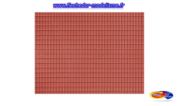 Plaque plastique tuiles rouges AUHAGEN