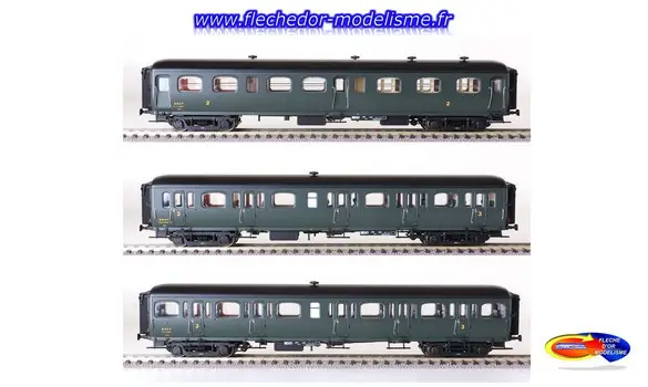 3 Voitures Express EpIIIb SNCF LS-Models