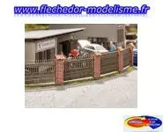 Clôture avec des piliers maçonnés NOCH