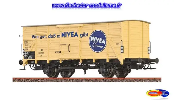 Wagon couvert G10 NIVEA DB EpIII BRAWA