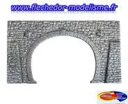 Entrée tunnel, 2 voies, 23,5x13 cm NOCH