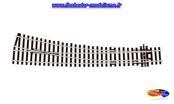 Aiguillage courbe droit code 100 PECO