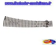 Aiguillage courbe droit code 100 PECO