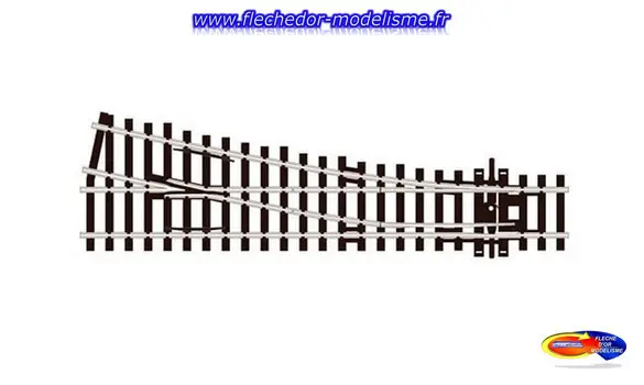 Aiguillage droit 12° code 100 PECO