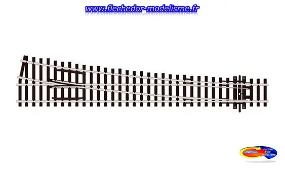 Aiguillage droit 12° code 100 pol. PECO