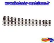 Aiguillage droit 12° code 100 pol. PECO